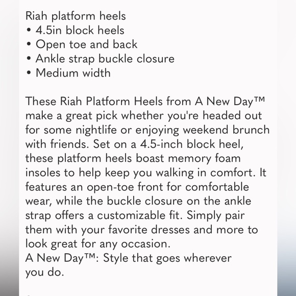 Riah Platform Heels - A New
Day'™ Gold, new - Picture 4 of 5